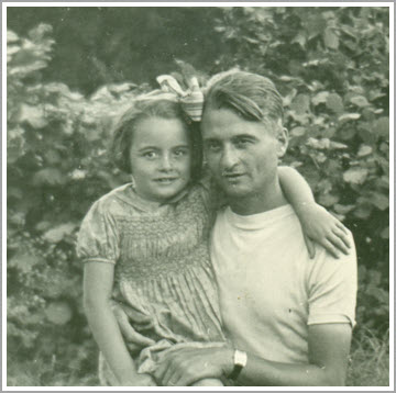 Ma maman et son père, vers 1946