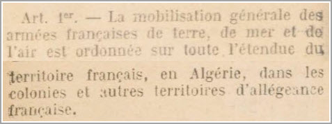 Mobilisation 1939